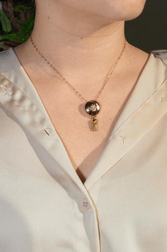 Collier Collier pendentif - Or rose 18 carats et diamant taille brillant 58 Facettes 2680450CN