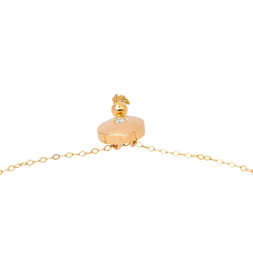 Collier Collier pendentif - Or rose 18 carats et diamant taille brillant 58 Facettes 2680450CN