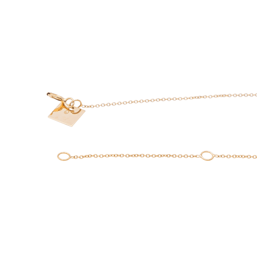 Collier Ginette NY Collier Pendentif Mini Ever Disc & Diam on Chain Or rose Diamant 58 Facettes 2682447CN
