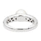 Bague 53 Bague cocktail en or blanc 18 carats avec perle et diamants 58 Facettes 2686301CN