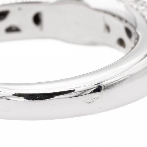 Bague 53 Bague cocktail en or blanc 18 carats avec perle et diamants 58 Facettes 2686301CN