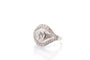 Bague 54 Bague en platine avec diamant 1,41 ct et entourage de diamants 58 Facettes 26866-27081