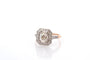 Bague 54.5 Bague Art déco en platine et or 18k avec diamants 58 Facettes 26873-27008