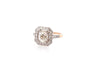 Bague 54.5 Bague Art déco en platine et or 18k avec diamants 58 Facettes 26873-27008