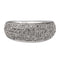 Bague 53 Bague jonc en or blanc 18 carats pavée de diamants 58 Facettes 2687434CN