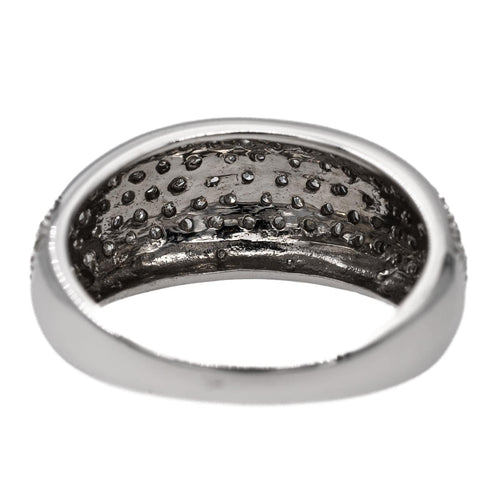 Bague 53 Bague Jonc Or blanc Diamant 58 Facettes 2687434CN