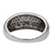 Bague 53 Bague jonc en or blanc 18 carats pavée de diamants 58 Facettes 2687434CN