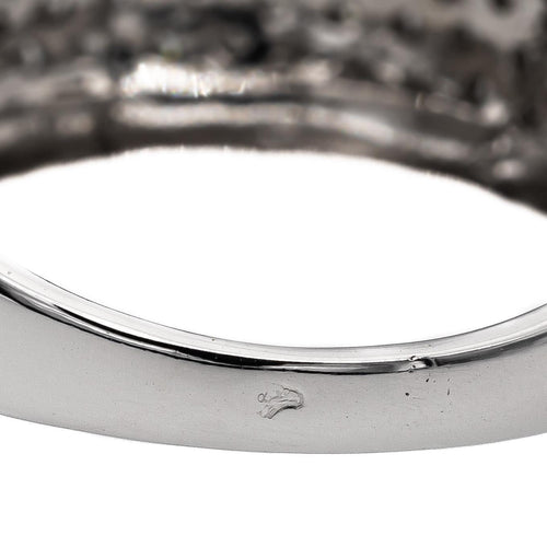 Bague 53 Bague Jonc Or blanc Diamant 58 Facettes 2687434CN