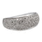 Bague 53 Bague jonc en or blanc 18 carats pavée de diamants 58 Facettes 2687434CN