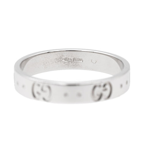 Bague 56 Gucci Fine Icon - Bague en or blanc 18 carats 58 Facettes 2688018CN