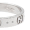Bague 56 Gucci Fine Icon - Bague en or blanc 18 carats 58 Facettes 2688018CN