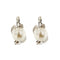 Boucles d'oreilles Boucles d’oreilles - Puces en or blanc 18 carats, perles et diamants 58 Facettes 26902