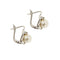 Boucles d'oreilles Boucles d’oreilles - Puces en or blanc 18 carats, perles et diamants 58 Facettes 26902