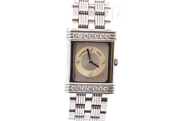 Montre OJ Perrin - Montre en acier et diamants 58 Facettes 26907dv