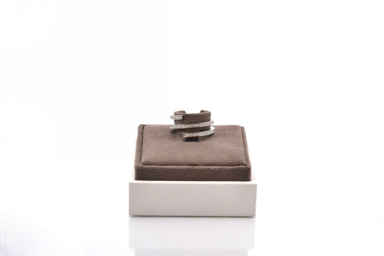 Bague 56 Dinh Van Spirale - Bague en or 18k et diamants 58 Facettes 26915dv