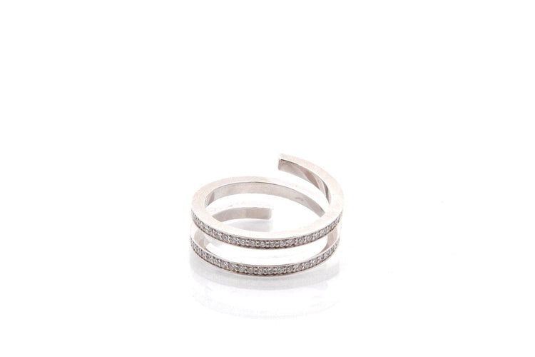 Bague 56 Dinh Van Spirale - Bague en or 18k et diamants 58 Facettes 26915dv