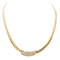 Collier Collier maille anglaise en or jaune 18 carats et diamants 58 Facettes 2695948CN