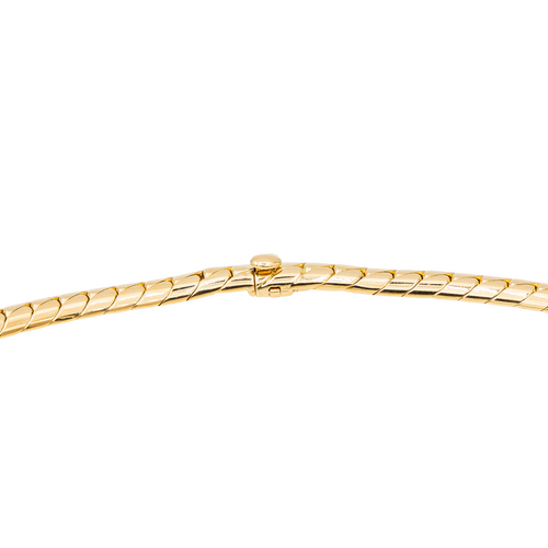 Collier Collier maille anglaise en or jaune 18 carats et diamants 58 Facettes 2695948CN