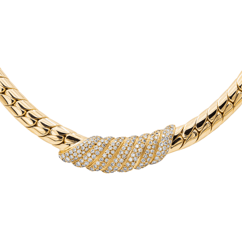 Collier Collier Maille anglaise Or jaune Diamant 58 Facettes 2695948CN