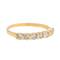 Bague 55 Bague demi-alliance en or jaune 18 carats et diamants 58 Facettes 2697387CN