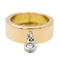 Bague 47.5 Bague solitaire en or jaune et blanc 18 carats avec diamant 58 Facettes 2697404CN