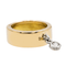 Bague 47.5 Bague solitaire en or jaune et blanc 18 carats avec diamant 58 Facettes 2697404CN