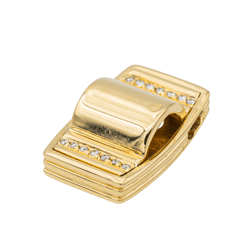 Pendentif Poiray Godron - Pendentif en or jaune et diamants 58 Facettes 2699110CN