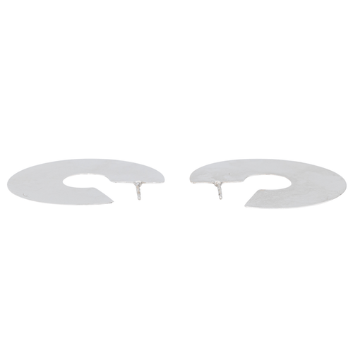 Boucles d'oreilles Boucles d’oreilles créoles en or blanc 18 carats 58 Facettes 2699668CN