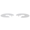 Boucles d'oreilles Boucles d’oreilles créoles en or blanc 18 carats 58 Facettes 2699668CN