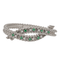 Bracelet Bracelet en or blanc 18 carats avec diamants et émeraudes 58 Facettes 2699806CN