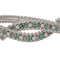 Bracelet Bracelet en or blanc 18 carats avec diamants et émeraudes 58 Facettes 2699806CN