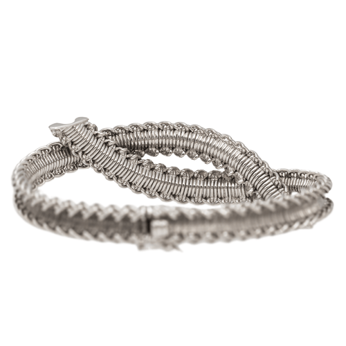 Bracelet Bracelet Or blanc Diamant, Emeraude 58 Facettes 2699806CN