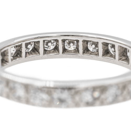 Bague 51 Alliance - Bague en or blanc 18 carats et diamants 58 Facettes 2700178CN