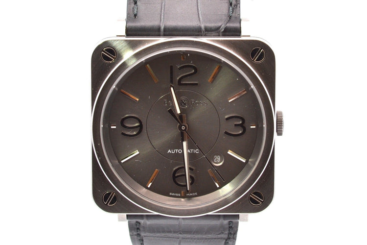 Montre Bell & Ross BRS-92 - Montre automatique 39 mm sur cuir 58 Facettes 27044