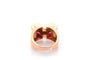 Bague 54.5 Bague vintage années 1940 en or 18k, rubis synthétiques et diamants 58 Facettes 27059