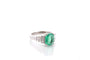 Bague 52 Bague en platine avec émeraude de Colombie 1,88 ct et diamants 58 Facettes 27080-27032b