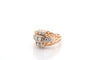 Bague 55 Bague vintage en or jaune 18k et diamants 58 Facettes 27091