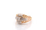 Bague 55 Bague vintage en or jaune 18k et diamants 58 Facettes 27091