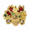 Bague 52 Bague cocktail en or jaune 18 carats, corail, péridots et perle 58 Facettes 2709310CN