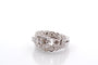 Bague 53 Bague vintage en or blanc 18k et diamants 58 Facettes 27236-27101