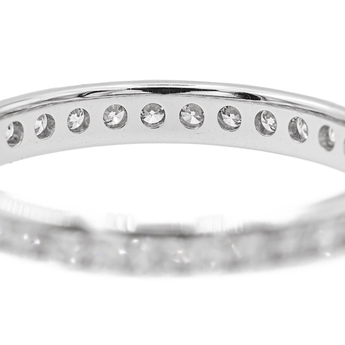 Bague 61 Alliance - Bague en or blanc 18 carats et diamants 58 Facettes 2711805CN