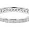 Bague 61 Alliance - Bague en or blanc 18 carats et diamants 58 Facettes 2711805CN