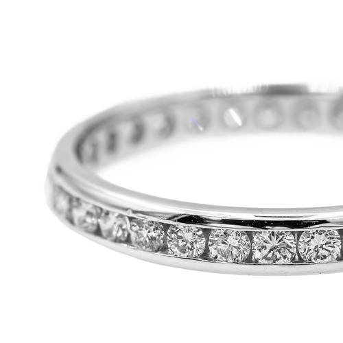 Bague 61 Alliance - Bague en or blanc 18 carats et diamants 58 Facettes 2711805CN