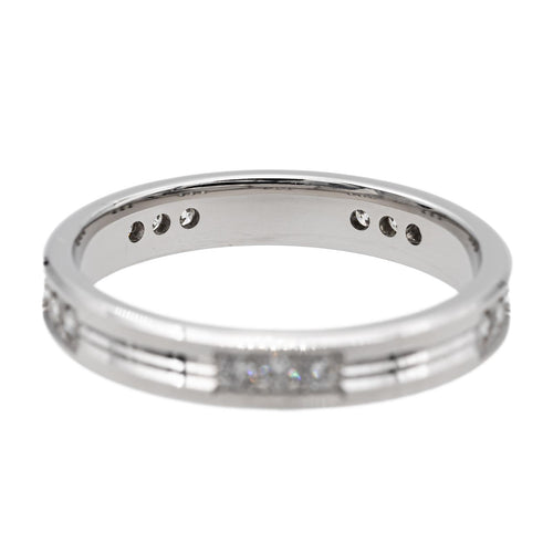 Bague 53 Alliance - Bague en or blanc 18 carats et diamants 58 Facettes 2711886CN