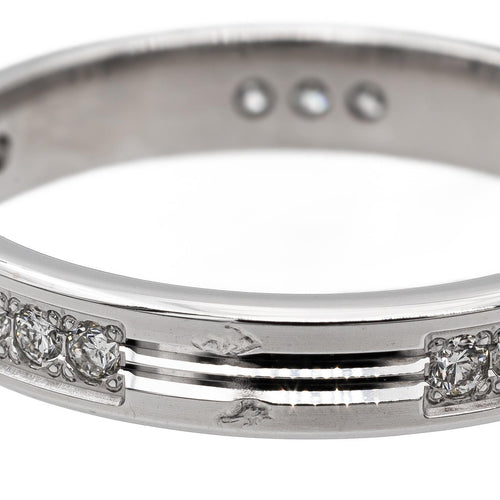 Bague 53 Alliance - Bague en or blanc 18 carats et diamants 58 Facettes 2711886CN