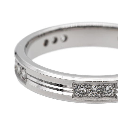 Bague 53 Alliance - Bague en or blanc 18 carats et diamants 58 Facettes 2711886CN