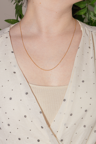 Collier Collier chaîne maille forçat en or rose 18 carats 58 Facettes 2717288CN