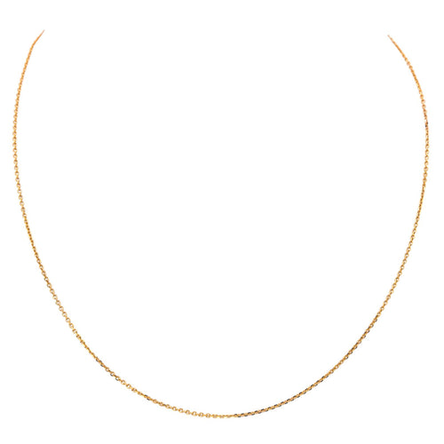 Collier Collier chaîne maille forçat en or rose 18 carats 58 Facettes 2717288CN