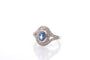 Bague 55 Bague Art déco saphir et diamants en platine 58 Facettes 27175