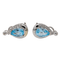Boucles d'oreilles Boucles d'oreilles Clips Or blanc Topaze, Diamant 58 Facettes 2718242CN
